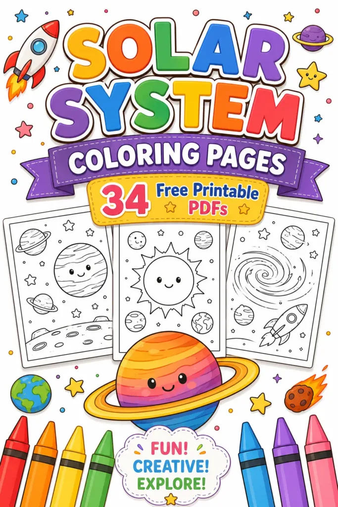 Solar System Coloring Pages