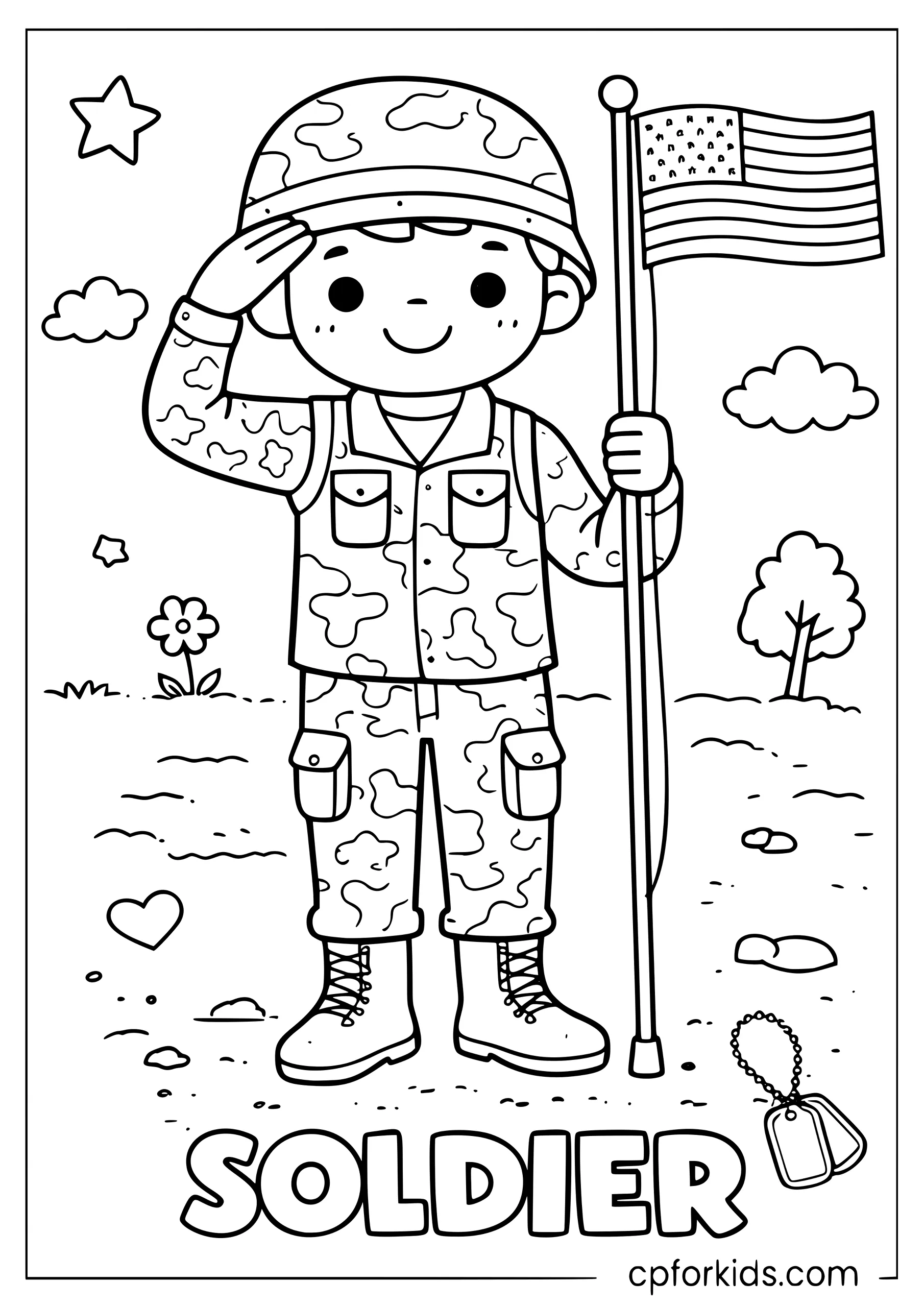 Soldier in Dress Uniform