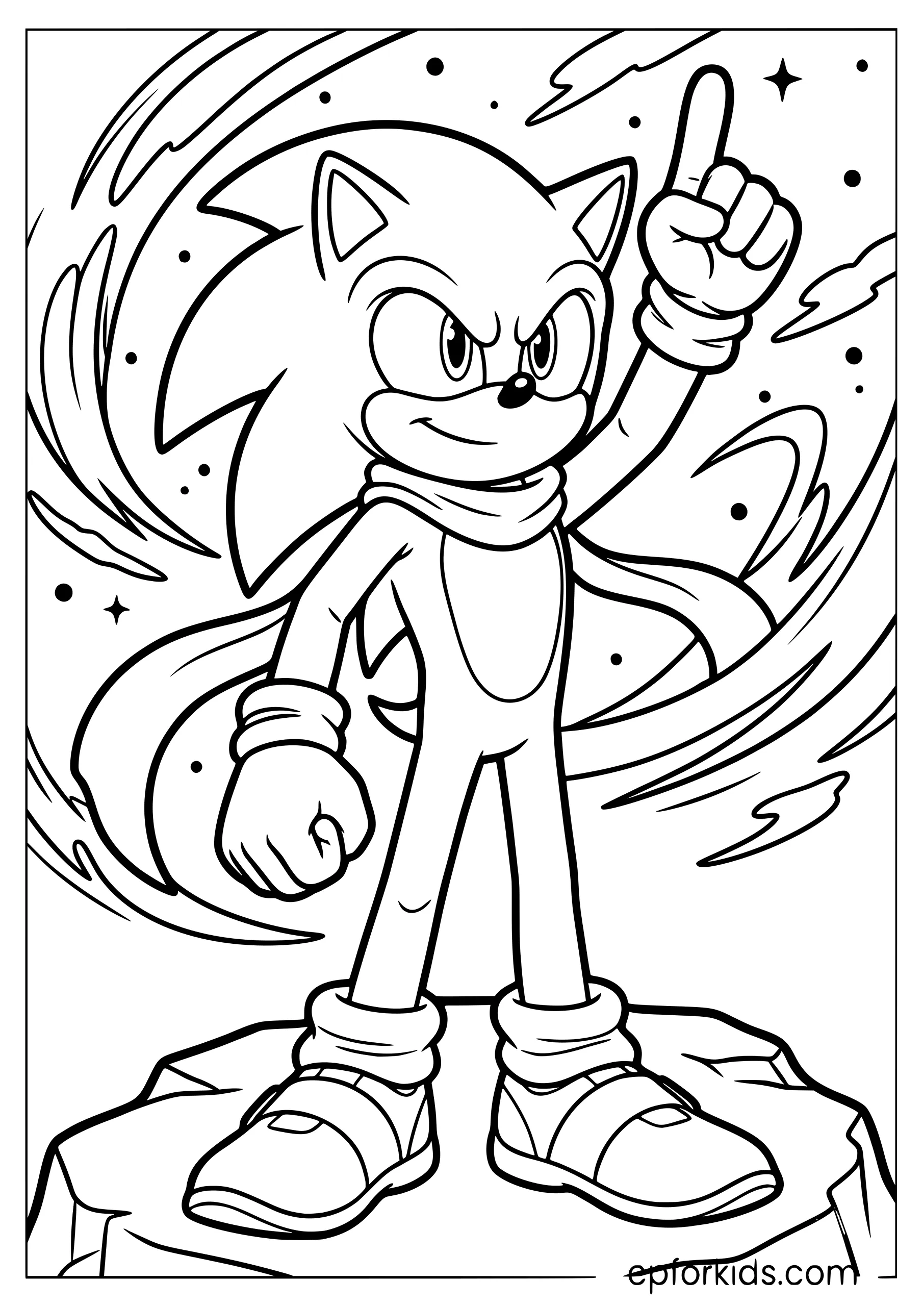 Sonic 3 Movie Triumph Pose