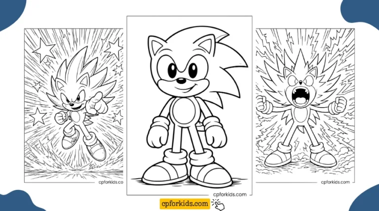 Sonic Coloring Pages