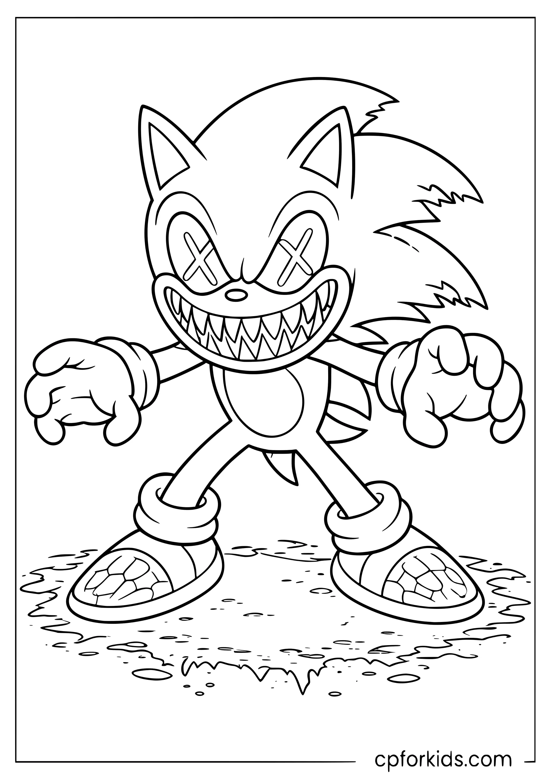 Sonic.EXE — X Eyes and Grin