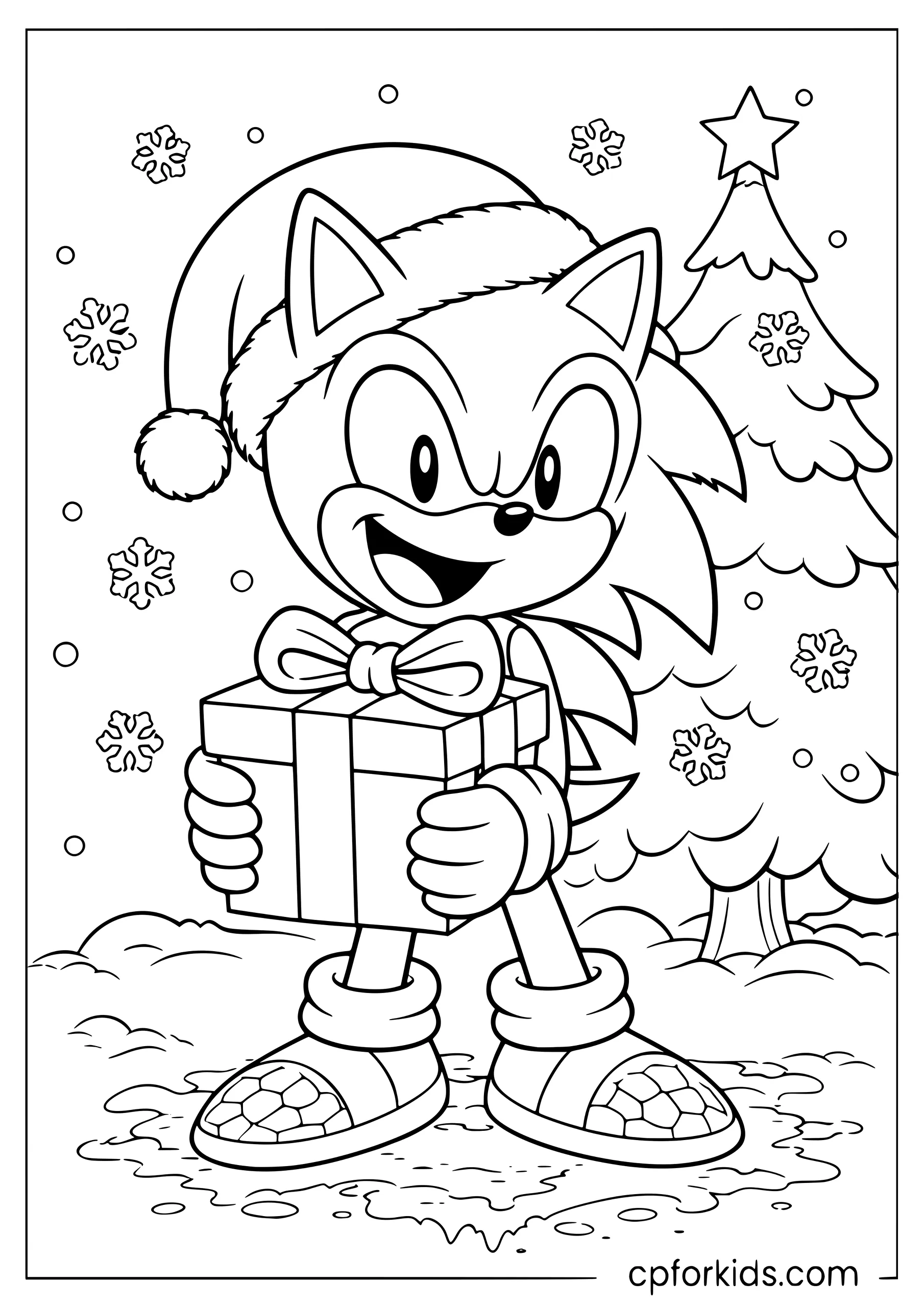 Sonic Delivering Christmas Gifts