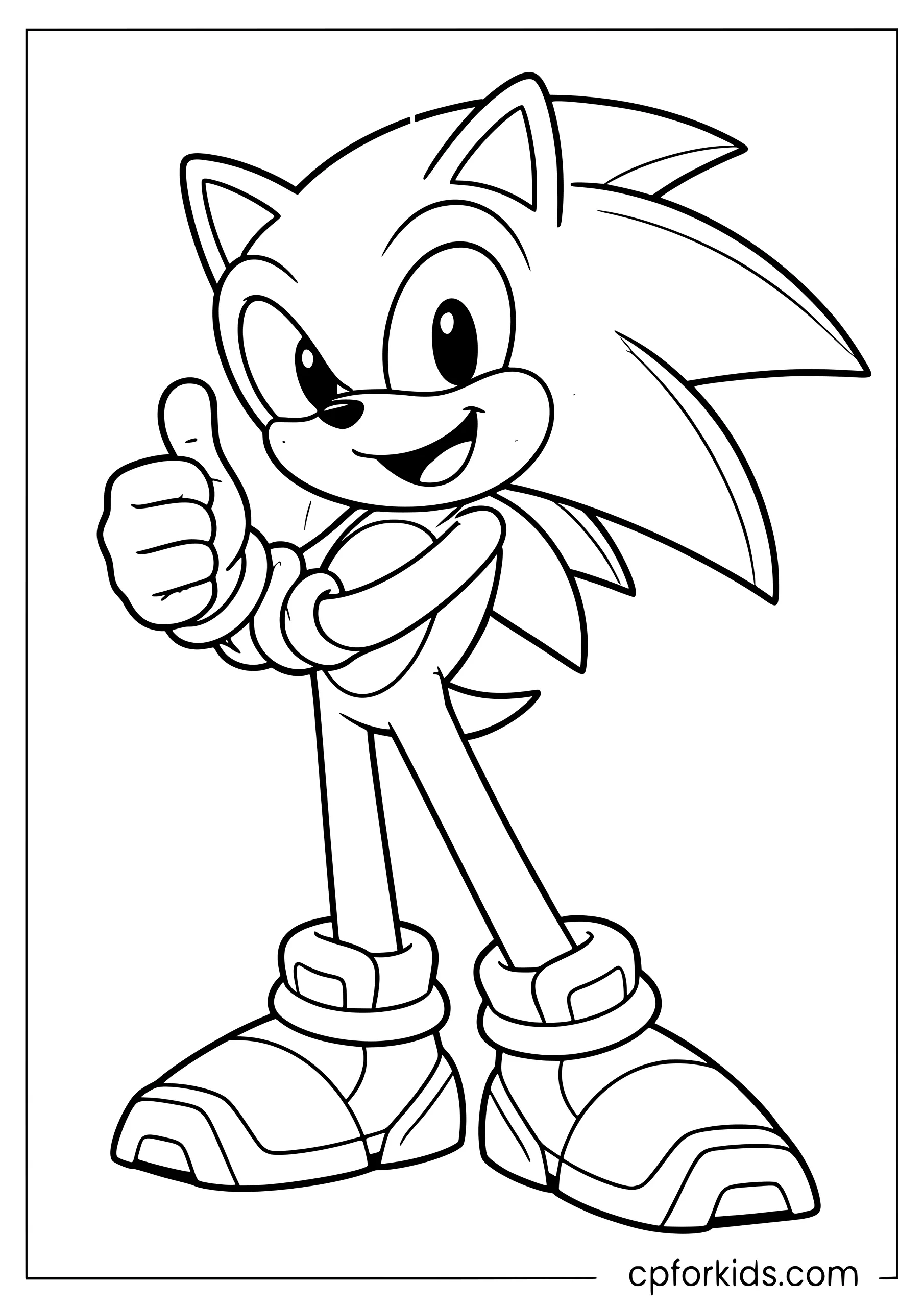 Classic Thumbs Up Hero Pose