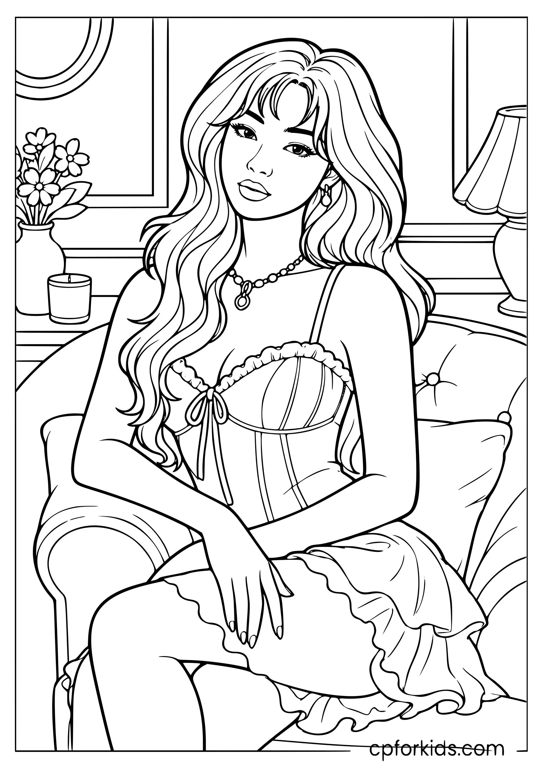 Sophia — Elegant Sitting Pose