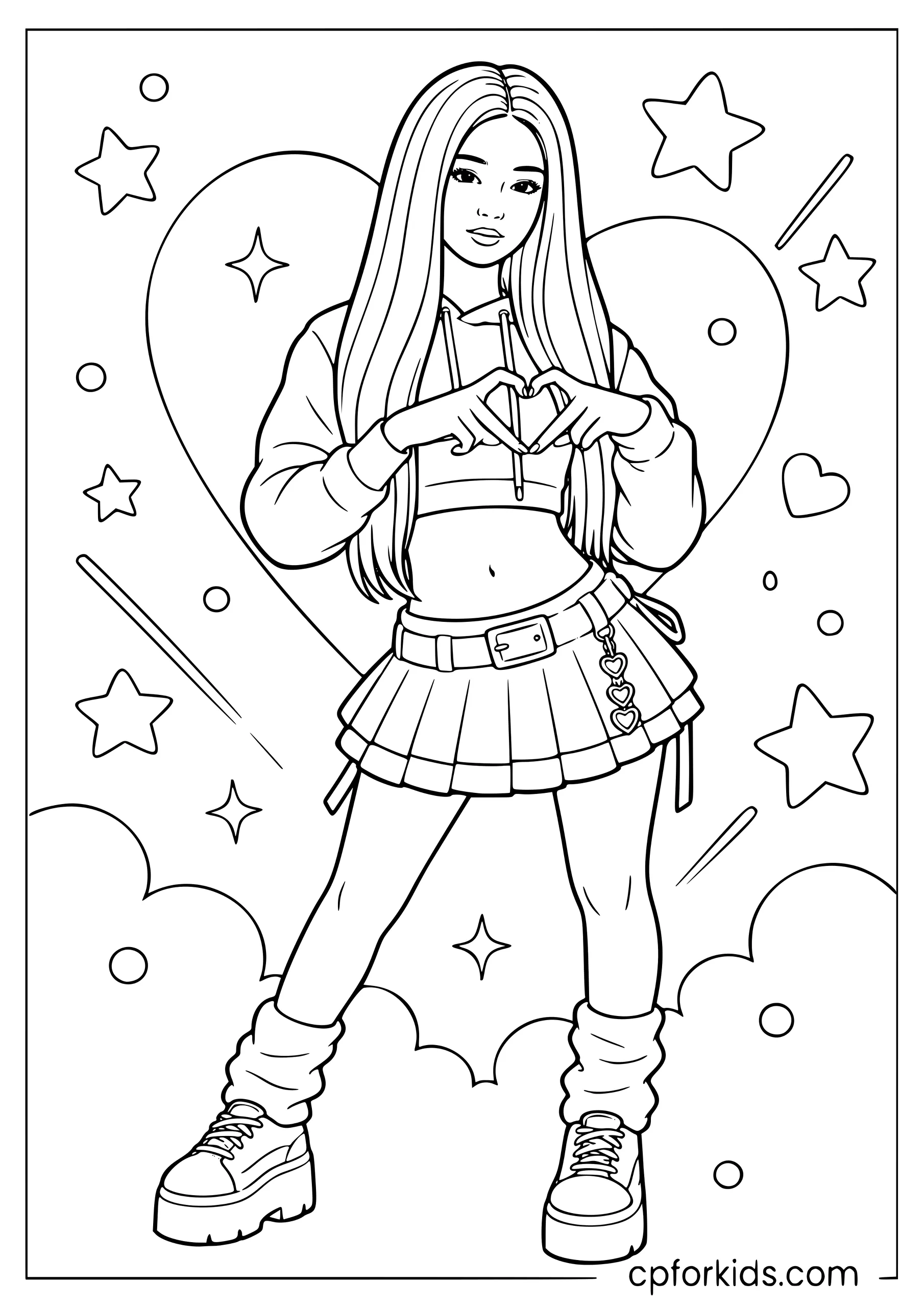 Sophia Pinky Up Coloring Page