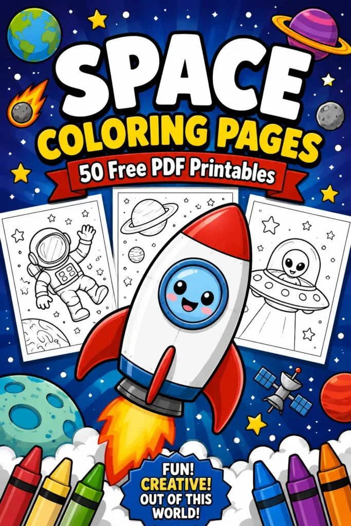 Space Coloring Pages