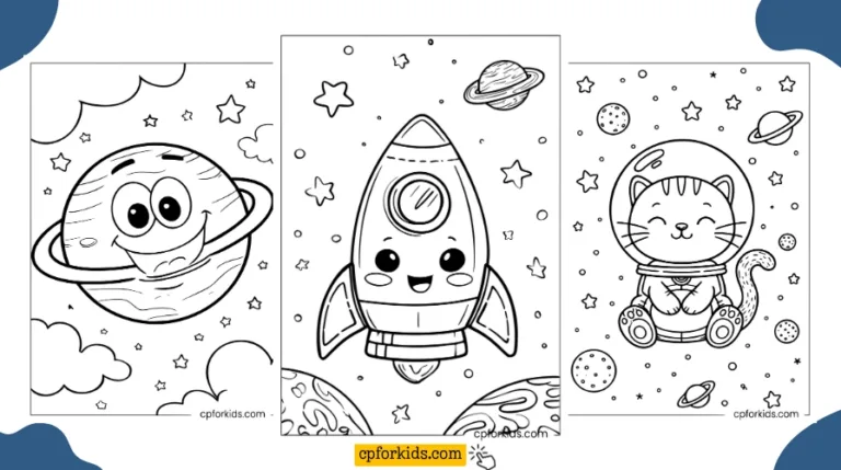 Printable Coloring Pages for Space