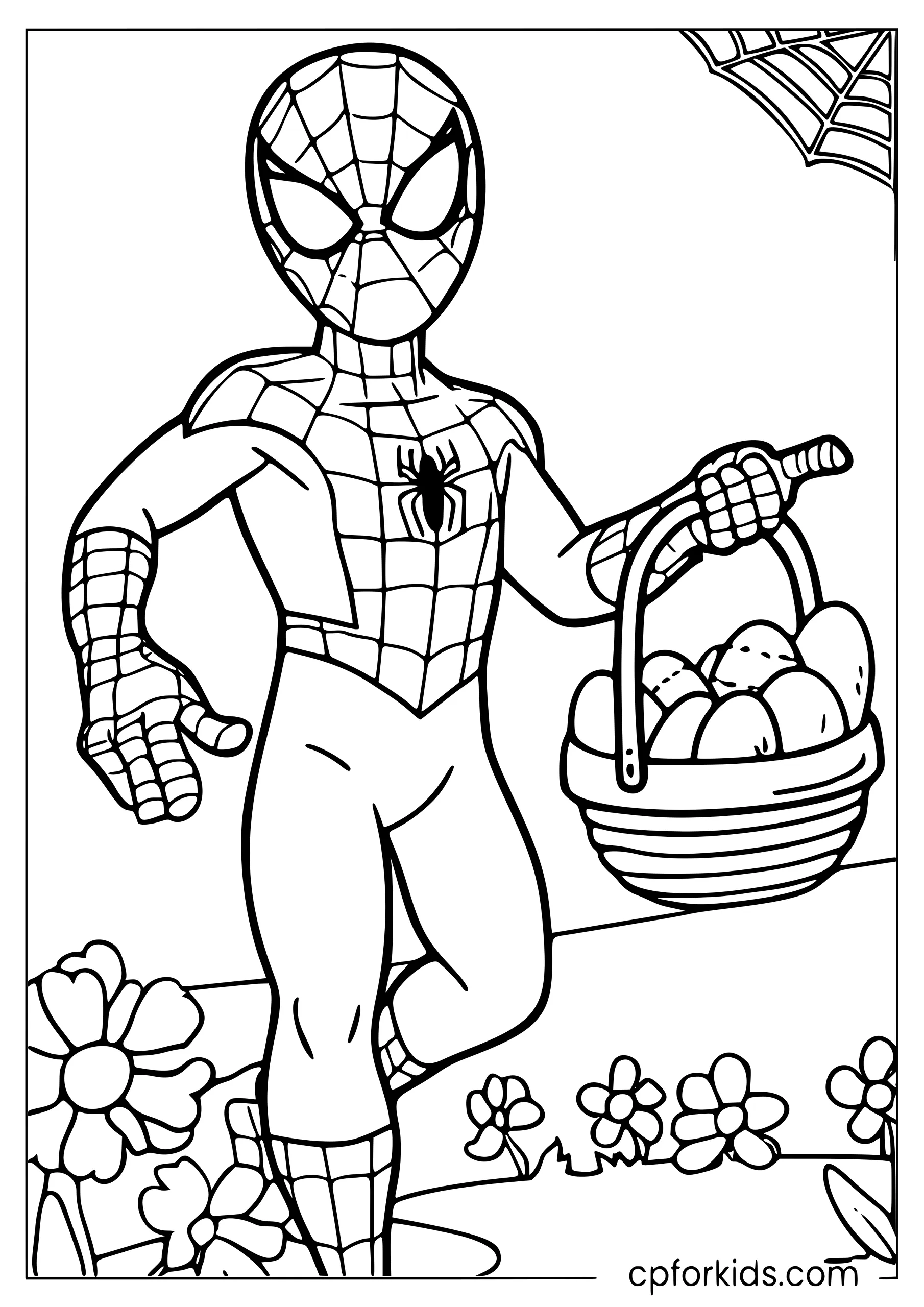 Spiderman Easter Basket Swing