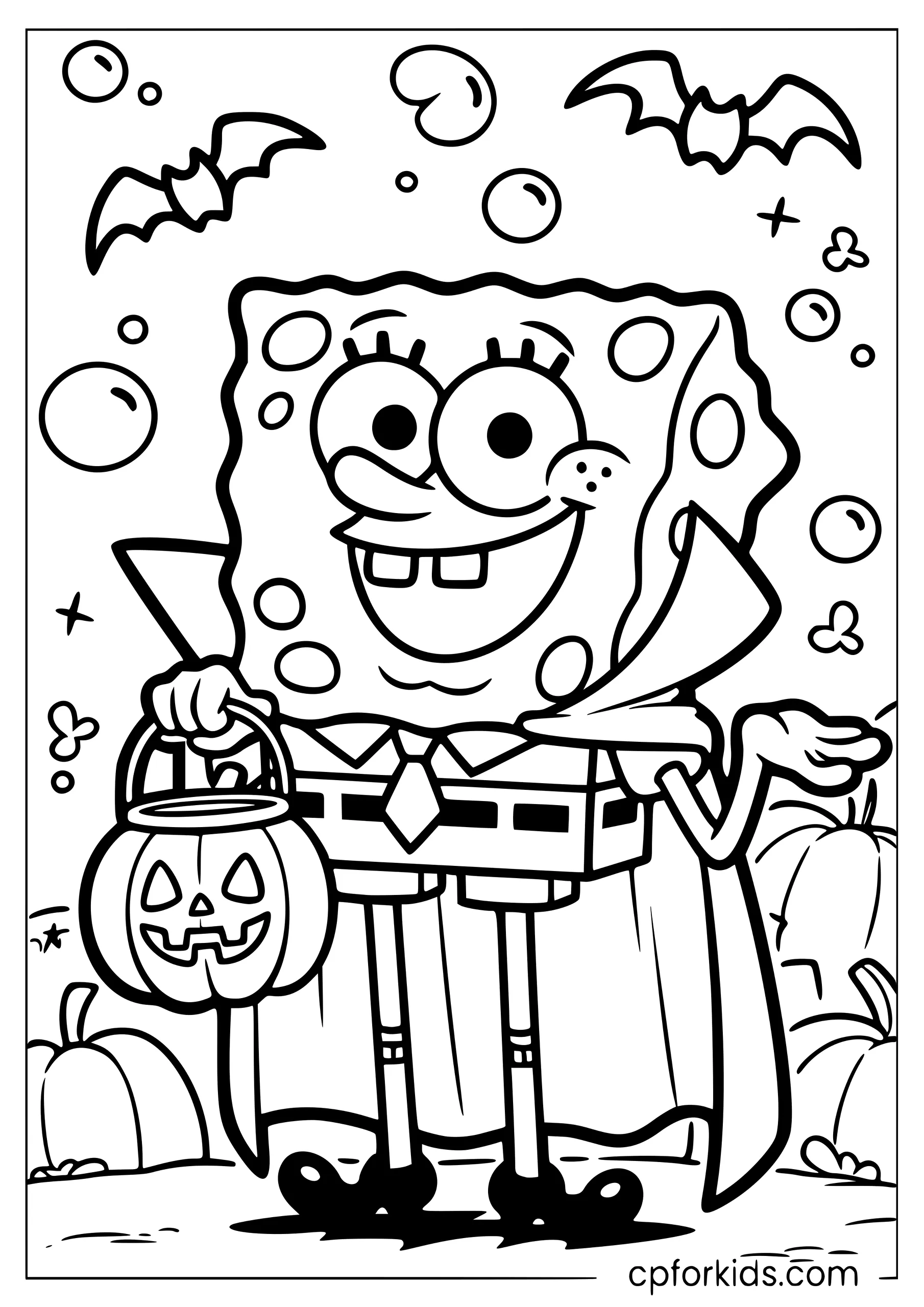 SpongeBob's Vampire Halloween Costume