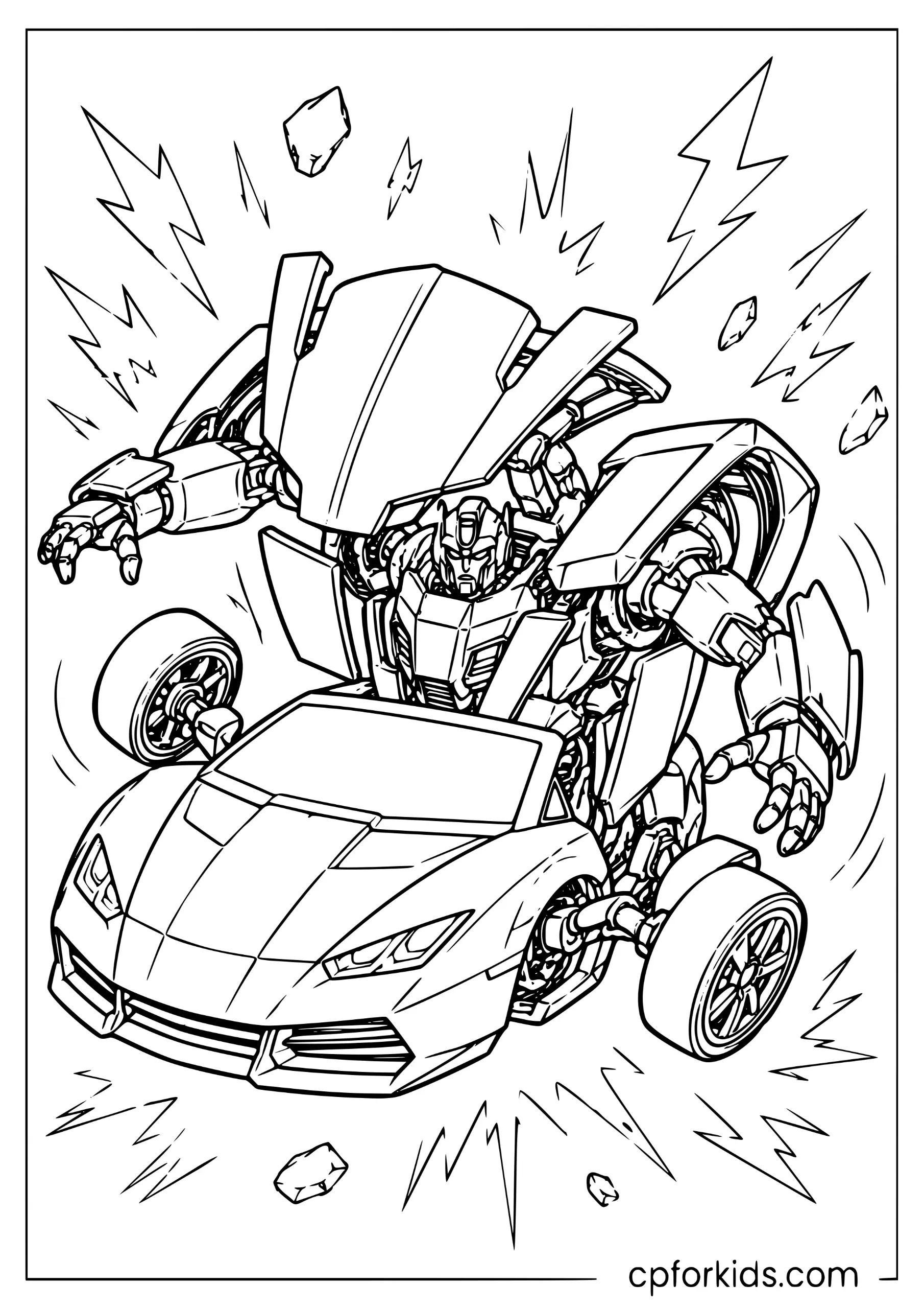 Sports Car Mid-Transformation