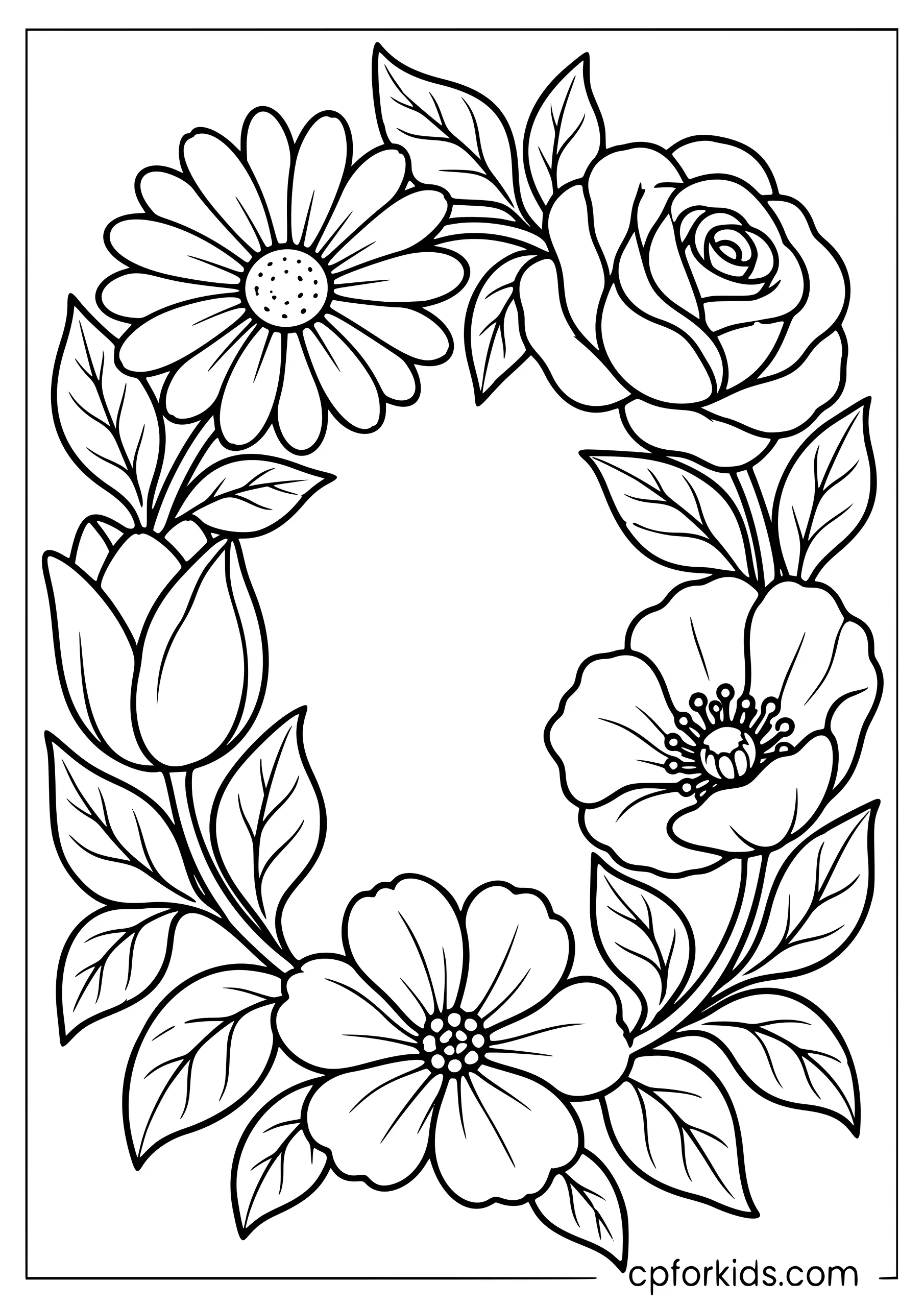 Spring Flower Wreath