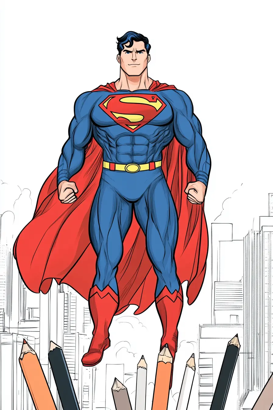 Superman coloring pages