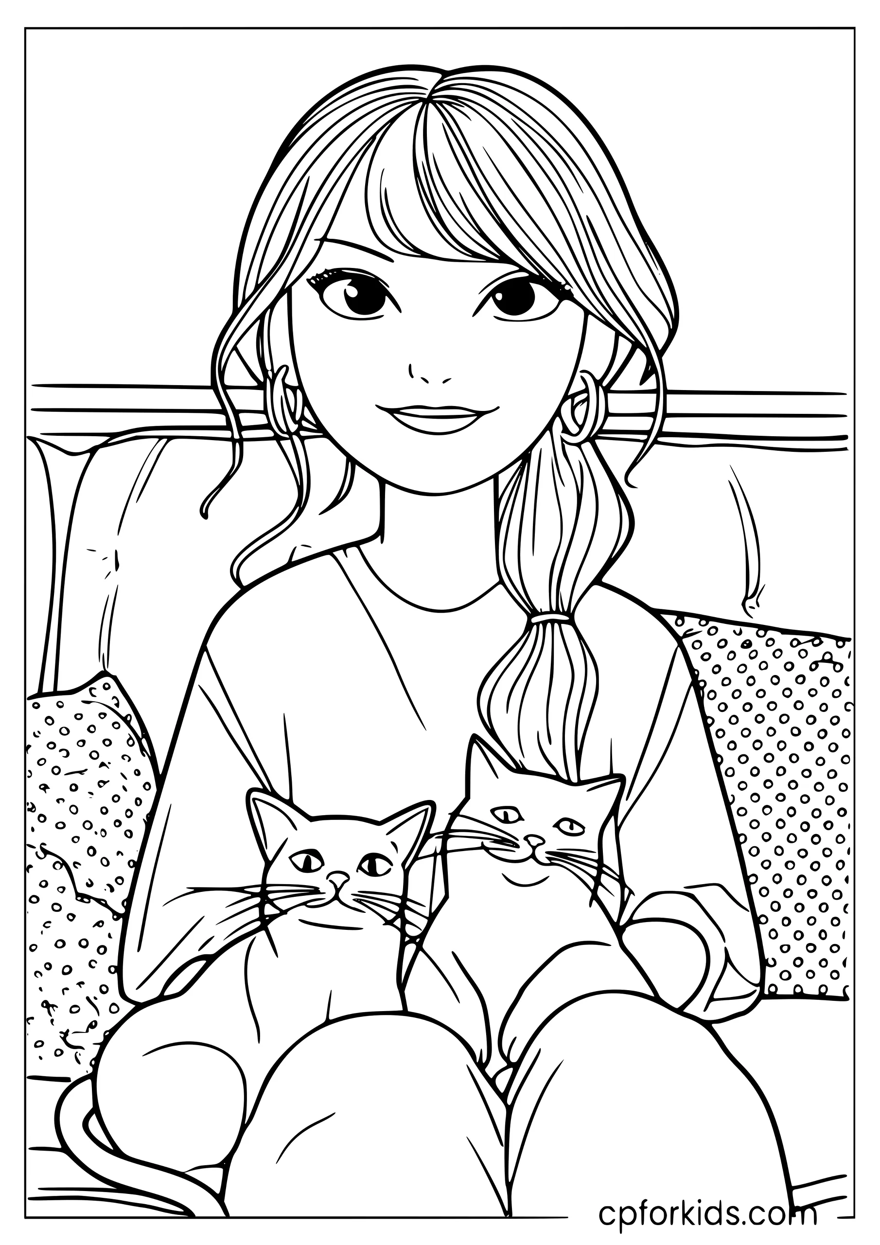 Taylor and Her Cats