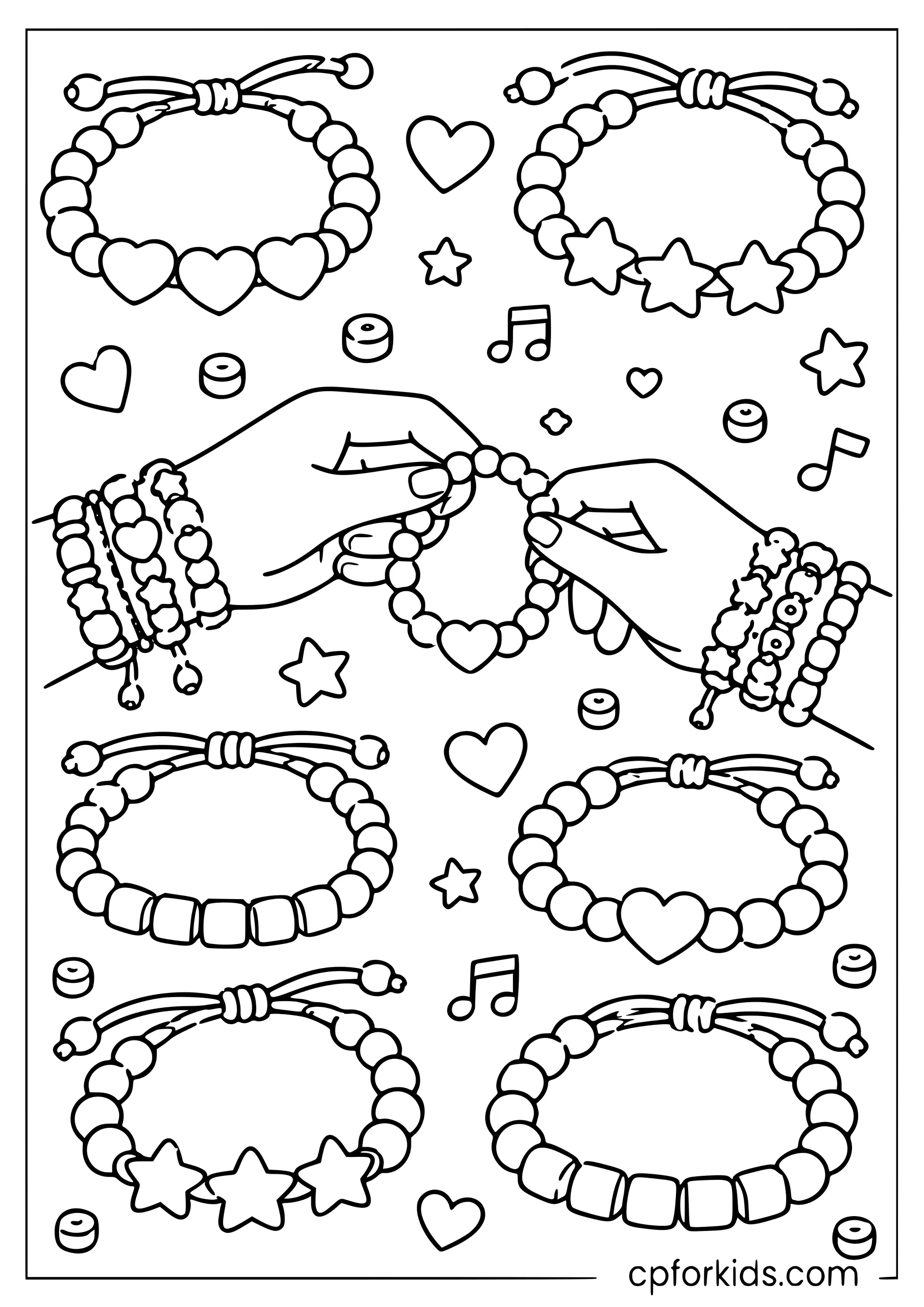 Friendship Bracelet Doodle Sheet