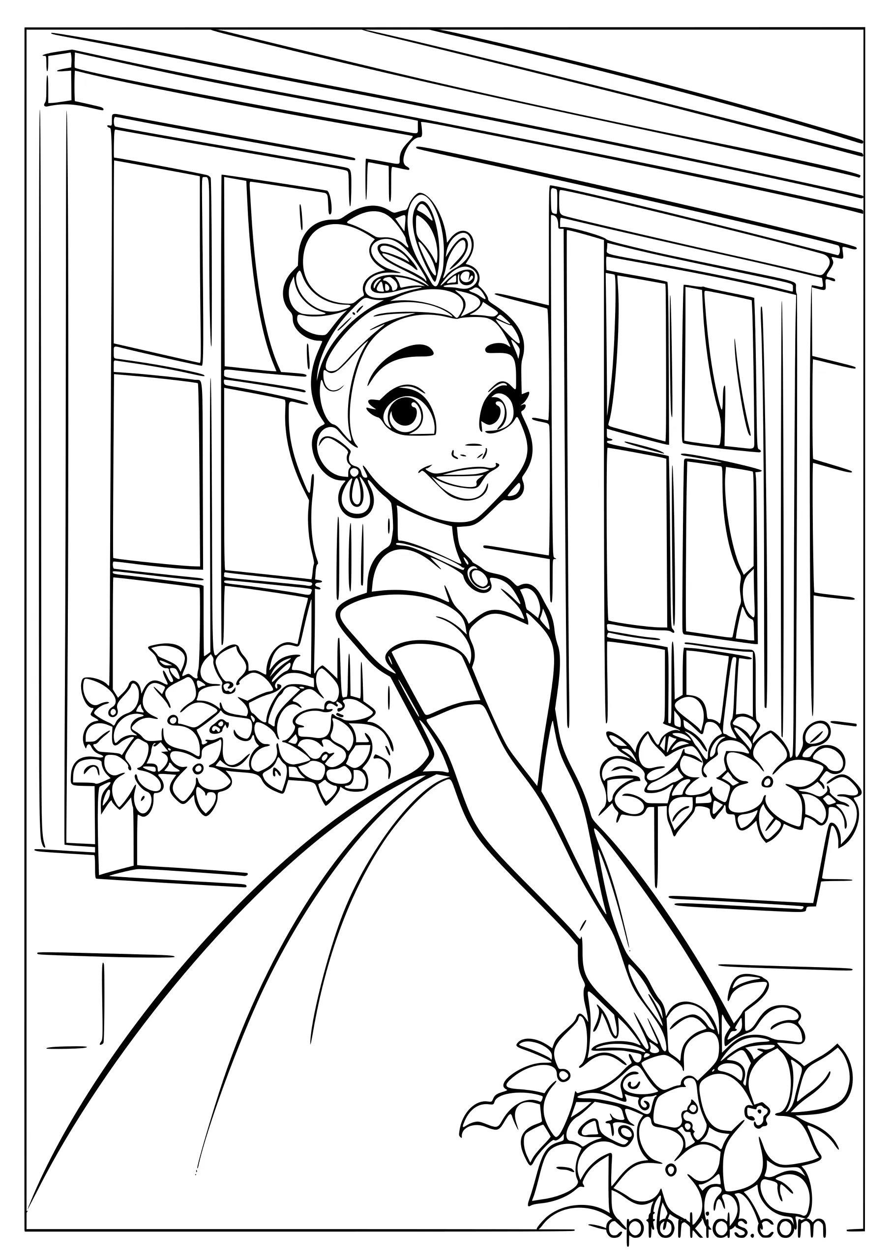 Tiana's Flower Scene