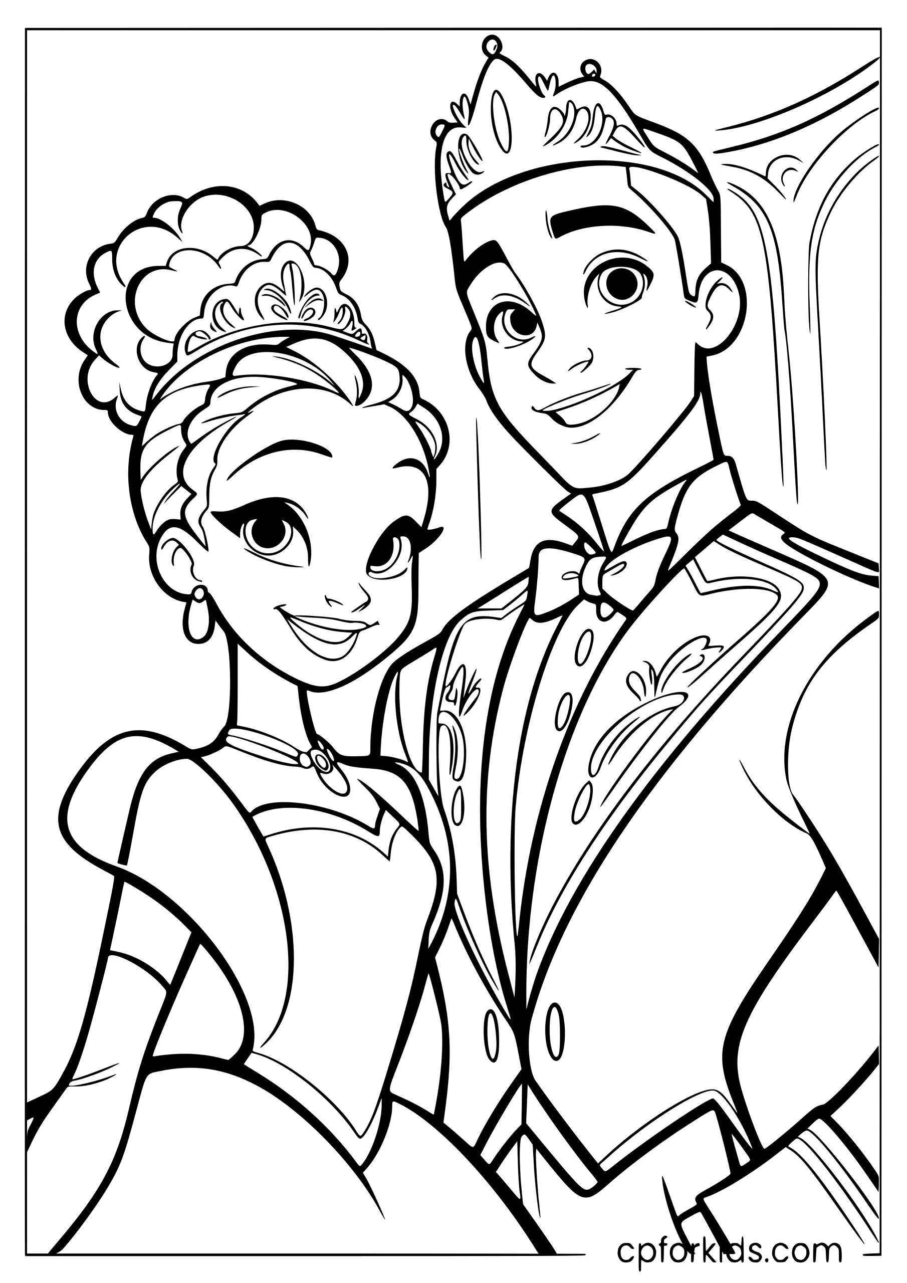 Tiana and Prince Naveen Together