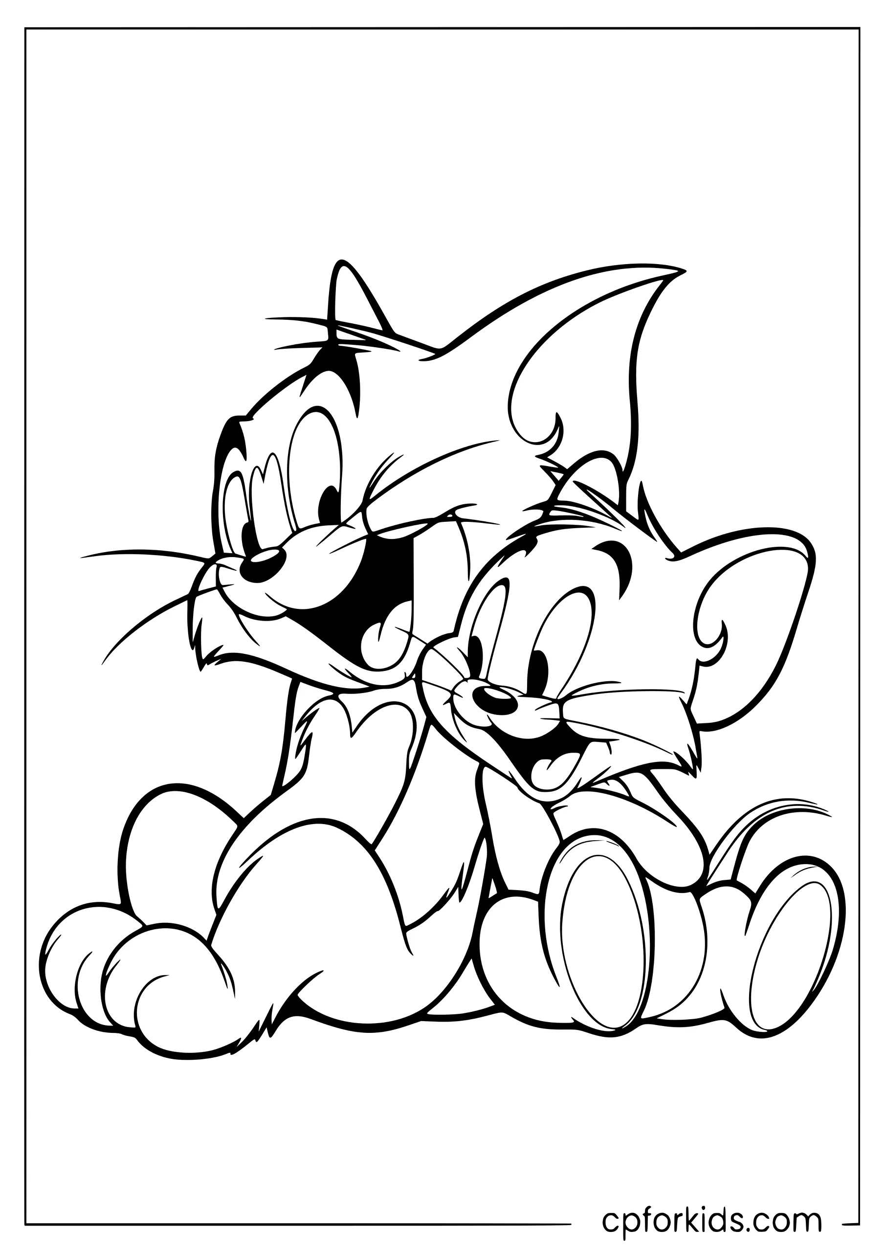 Tom and Jerry Laughing Together
