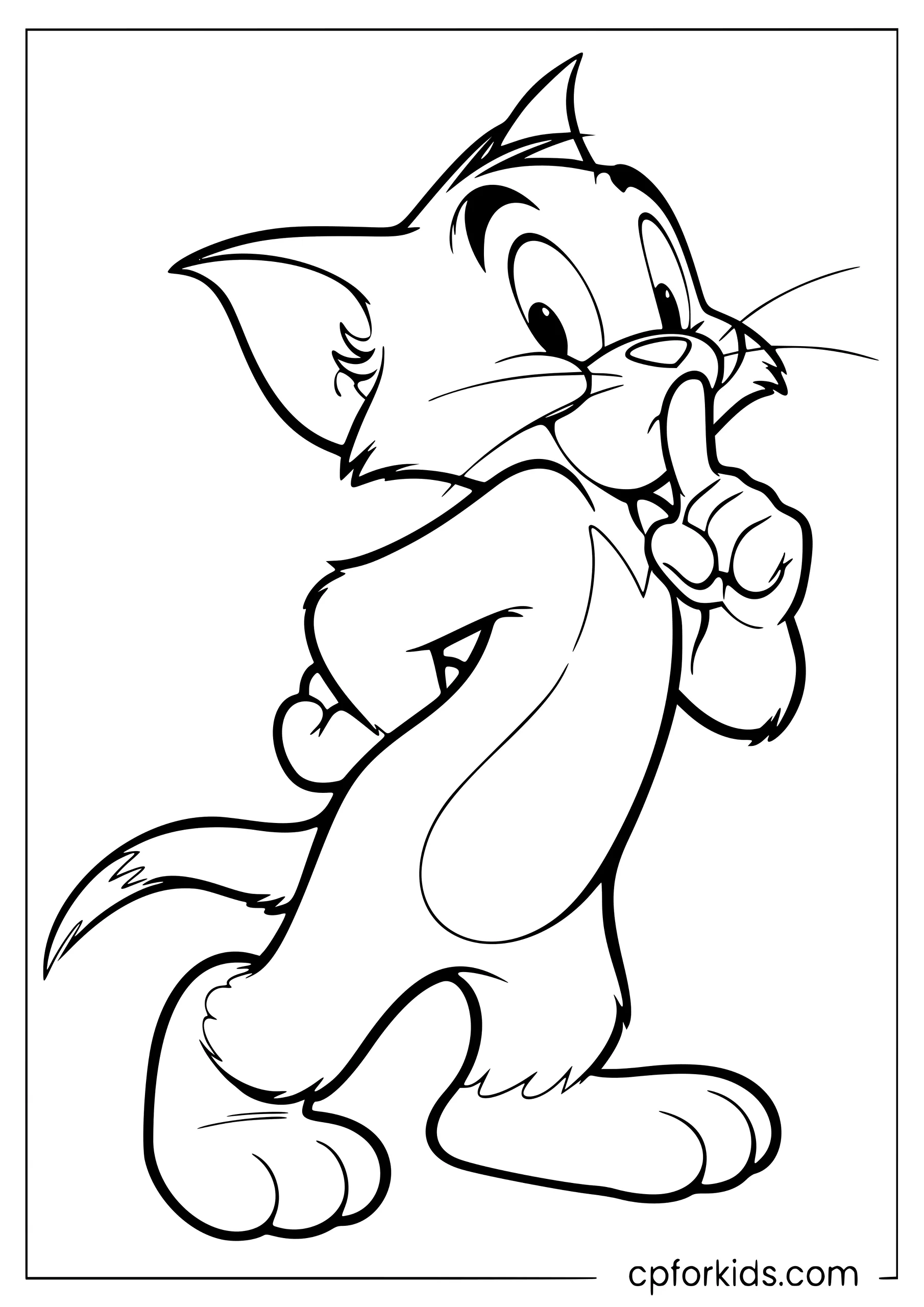 Tom Sneaking Up on Jerry