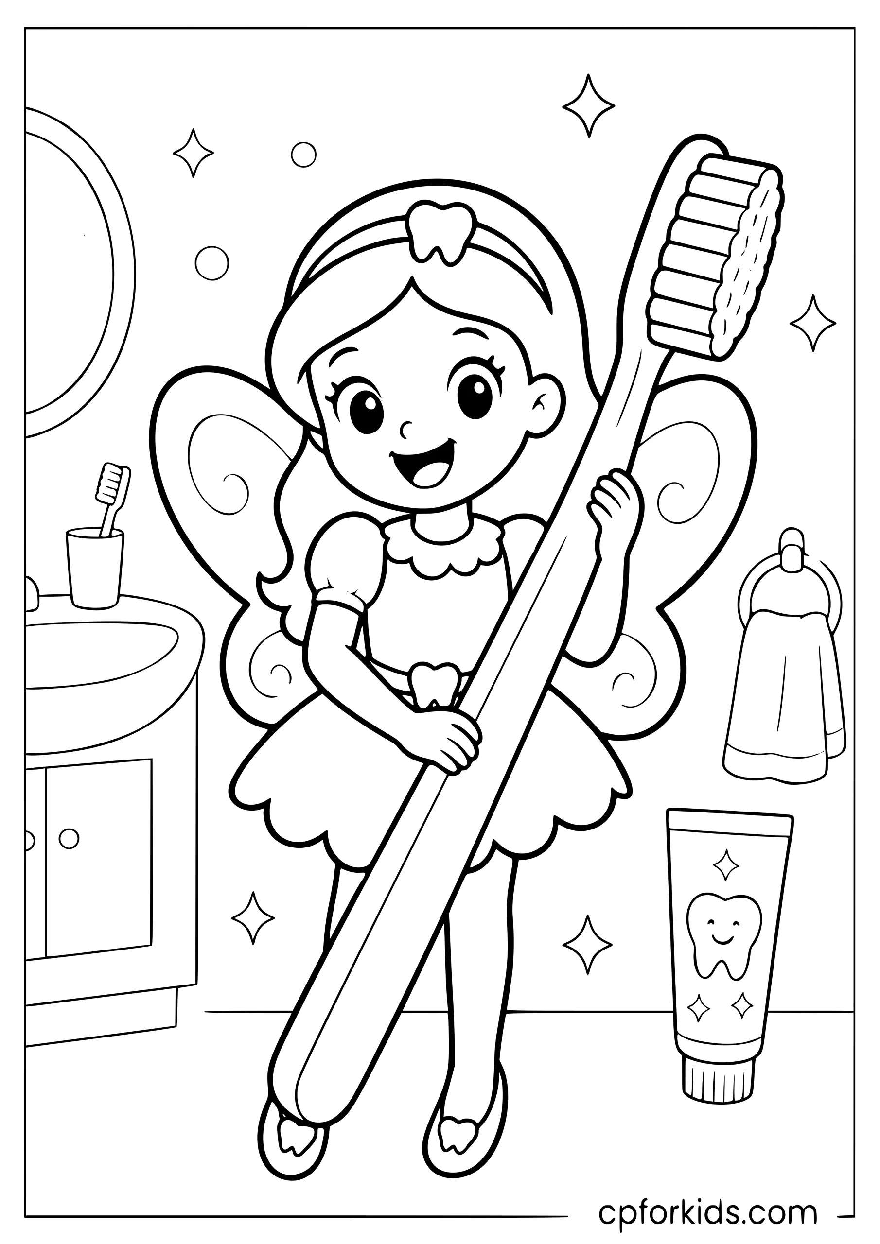 Tooth Fairy Says Brush Your Teeth