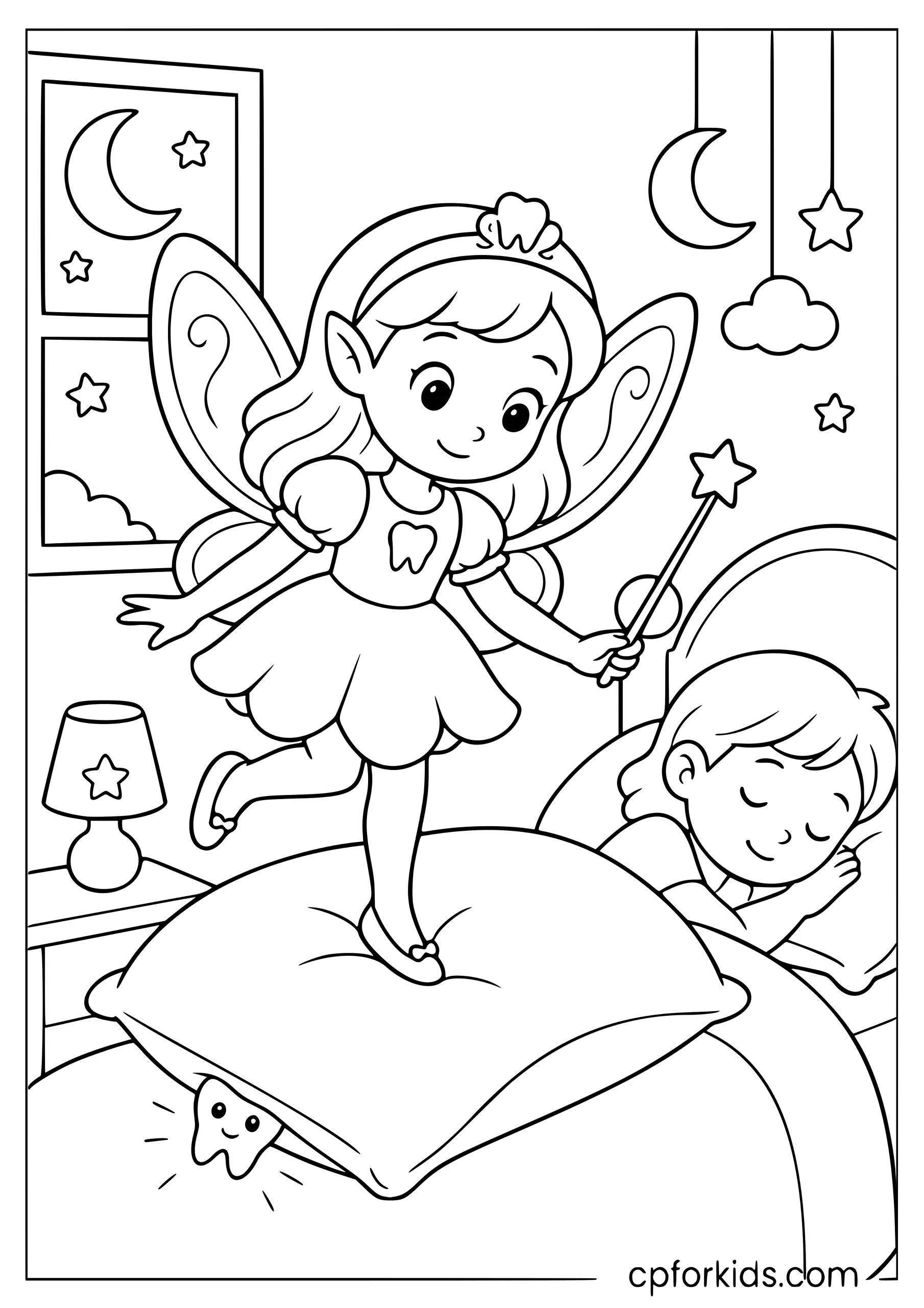 Tooth Fairy Lands on the Pillow