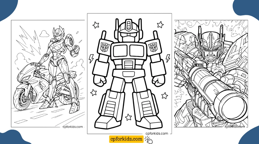 Printable Coloring Pages for Transformers