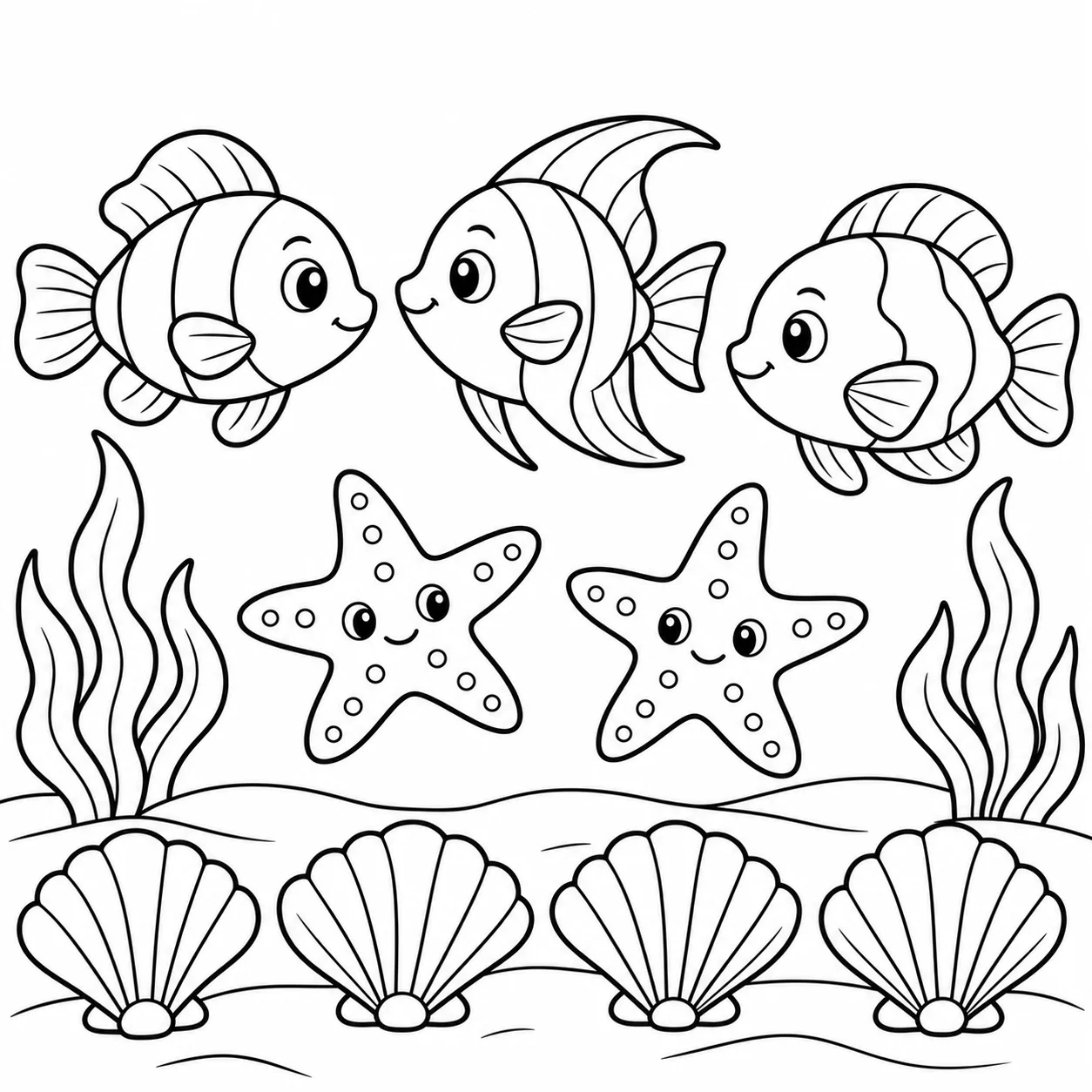Count & Color Under the Sea