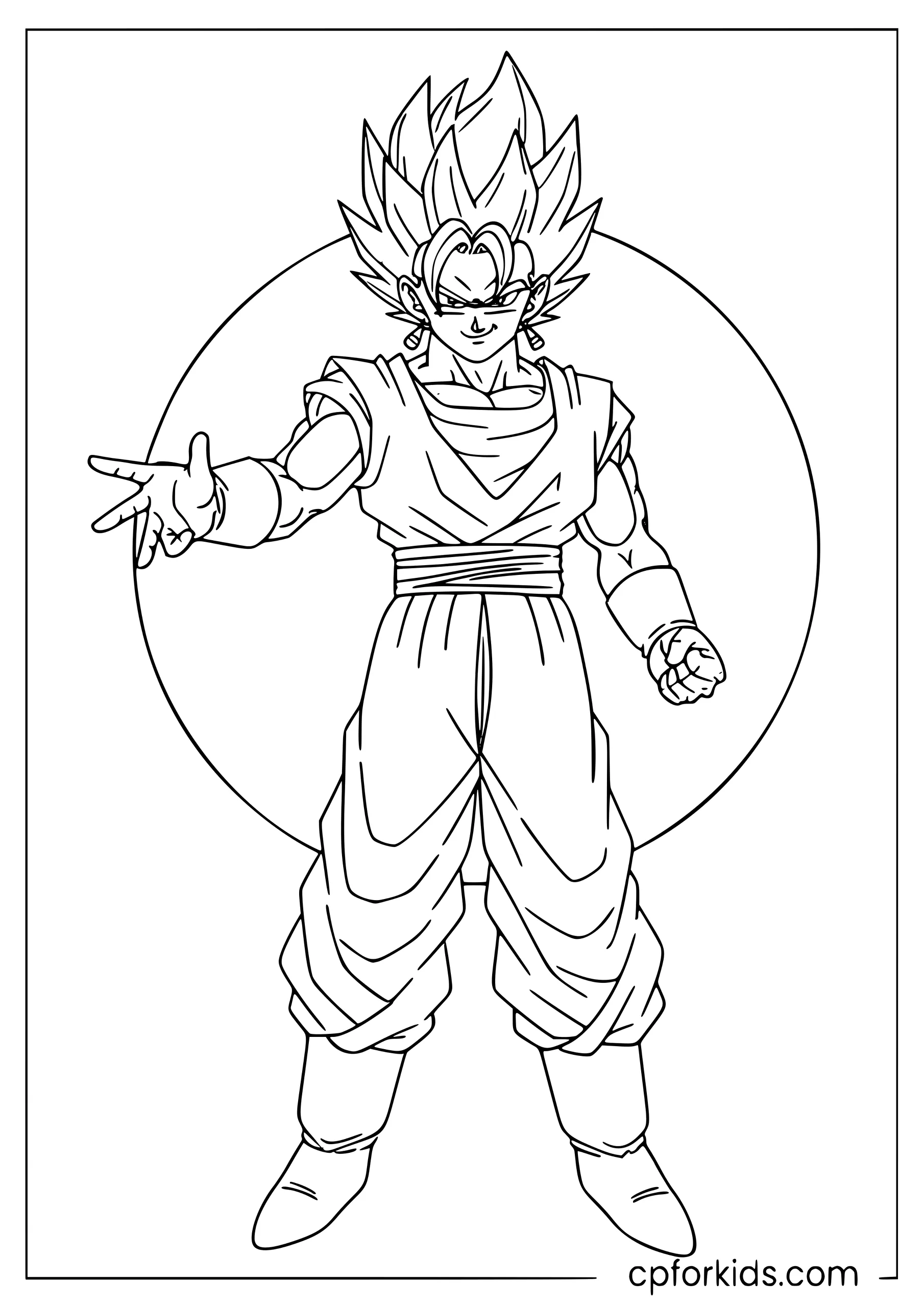 Vegito with Energy Aura