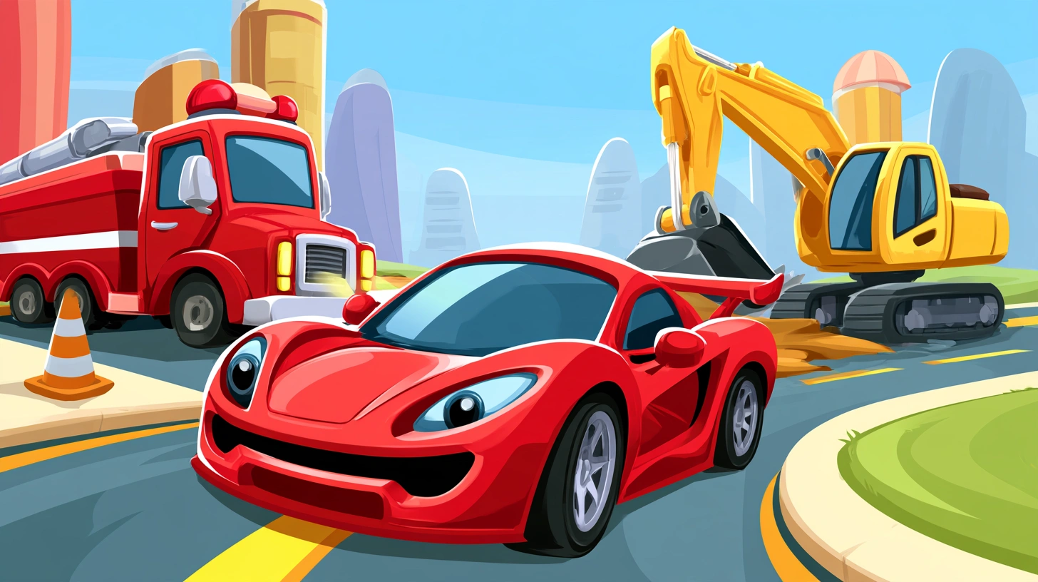 Vehicles online coloring category