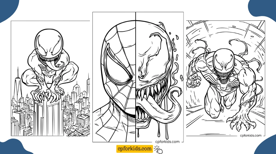 Printable Coloring Pages for Venom