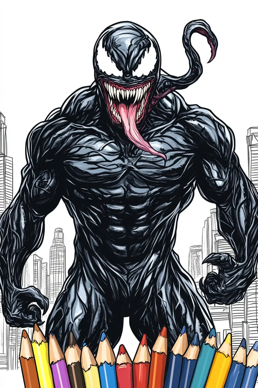Venom Coloring Pages