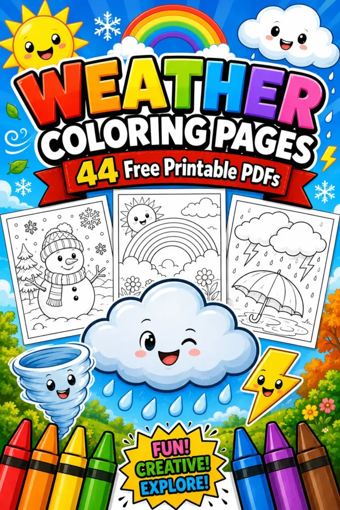 Weather Coloring Pages
