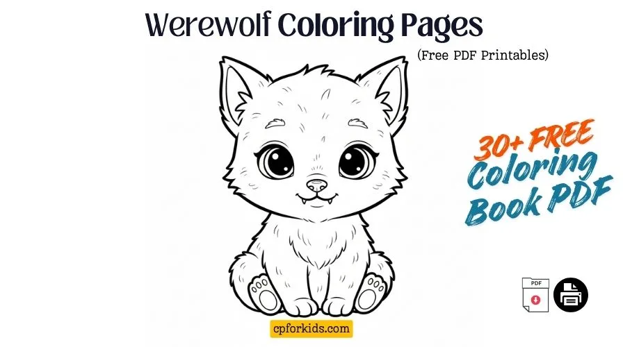 Werewolf Coloring Pages: Free & Printable Fantasy Sheets