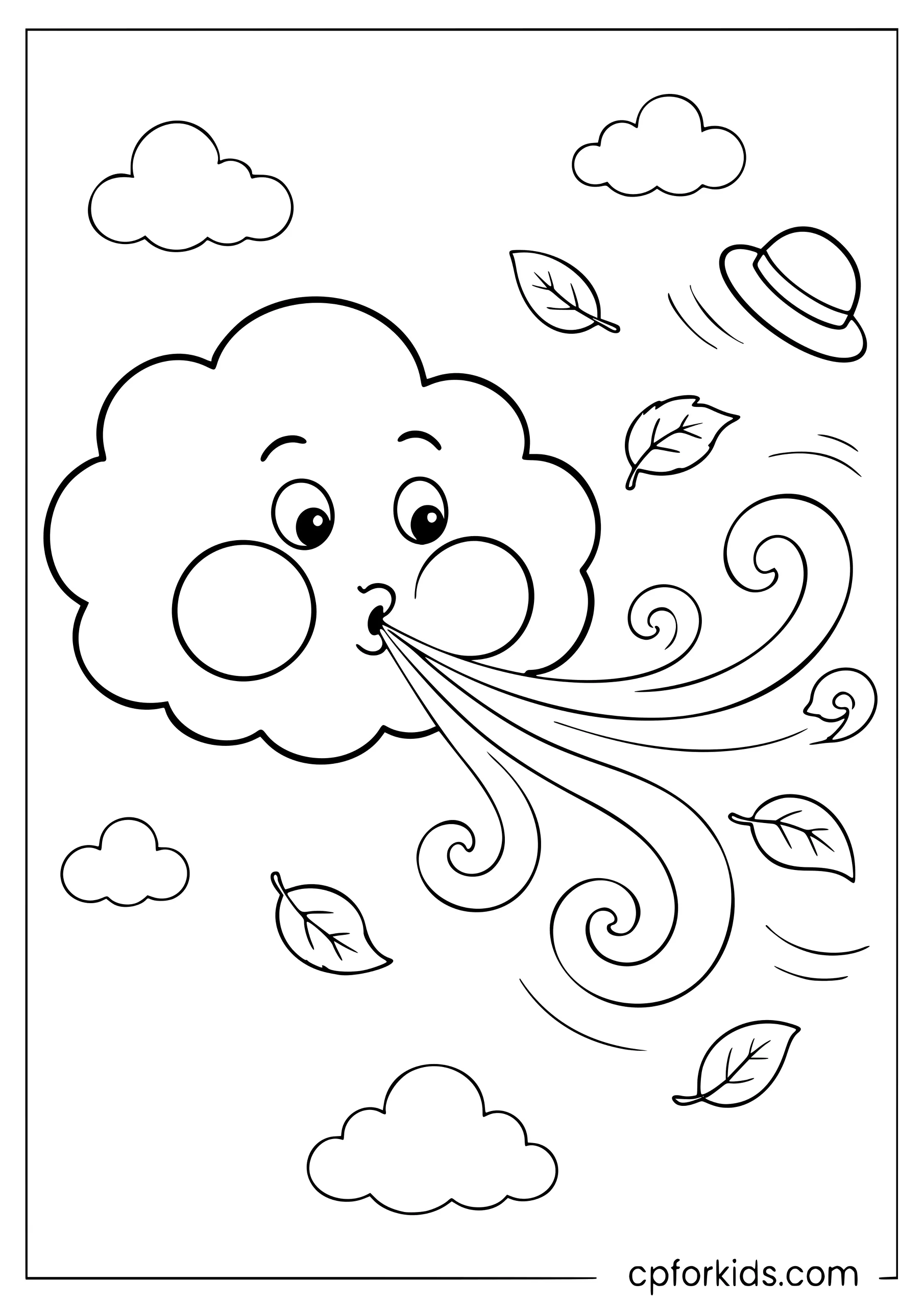 Windy Cloud Blowing Hard