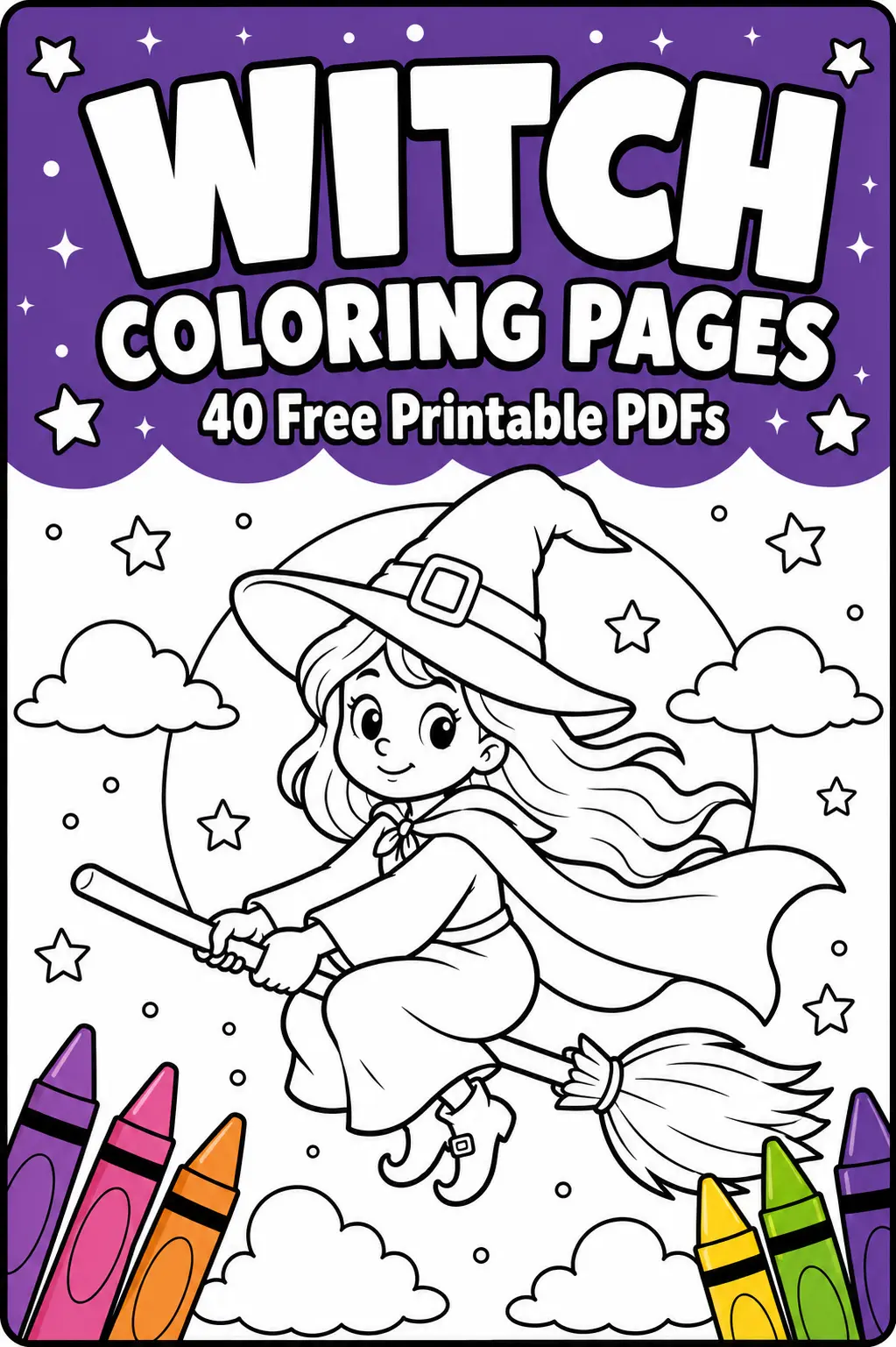 Witch Coloring Pages
