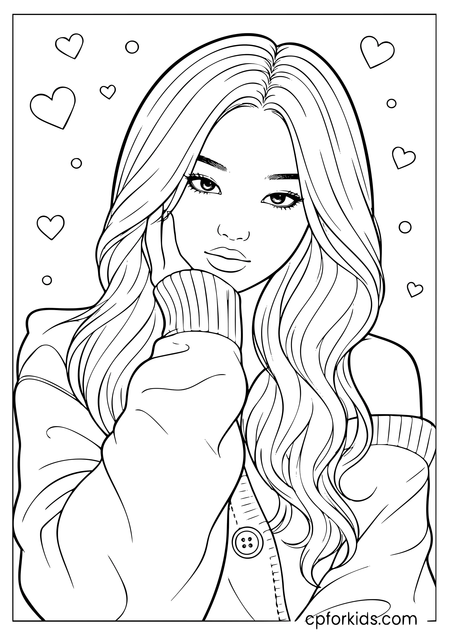 Yoonchae — Cute Hearts Portrait