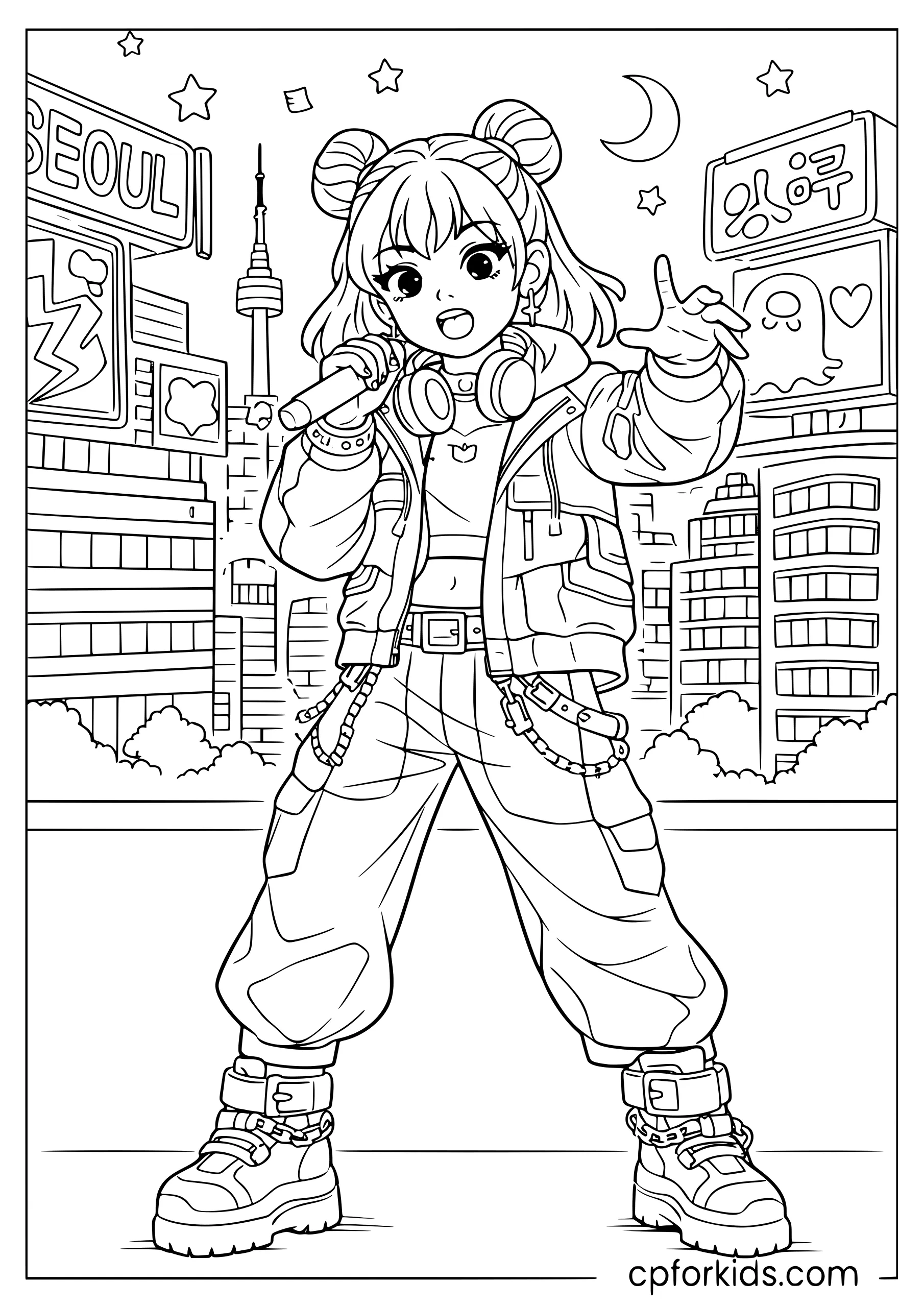 Zoey Coloring Page
